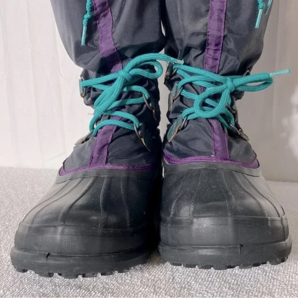 Vintage Sorel Navy Blue insulated Winter Boots 11 - Picture 14 of 16